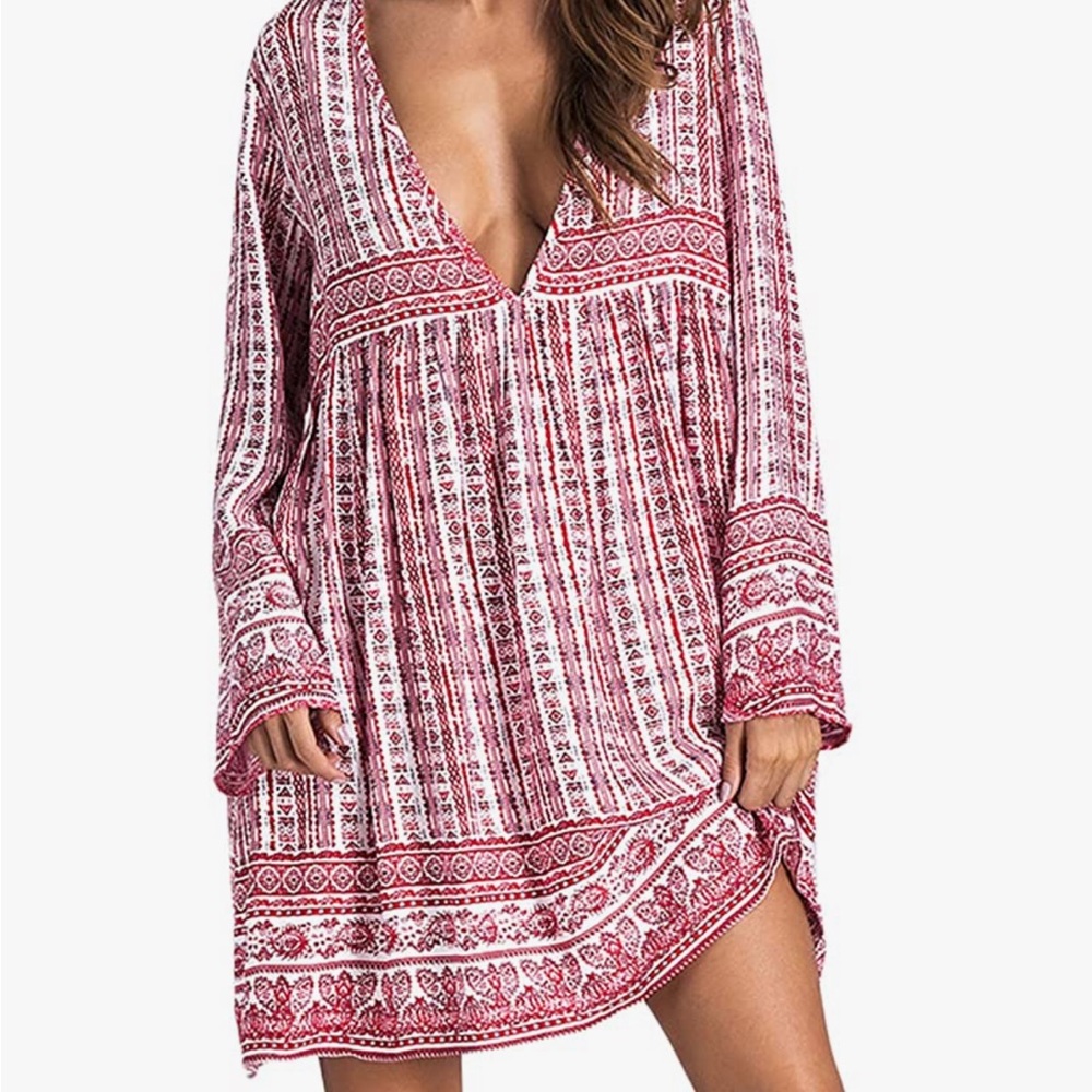 💋 Mini Boho Cover Up Dress (Tunic or Dress)